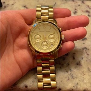 Micheal kors gold small face watch